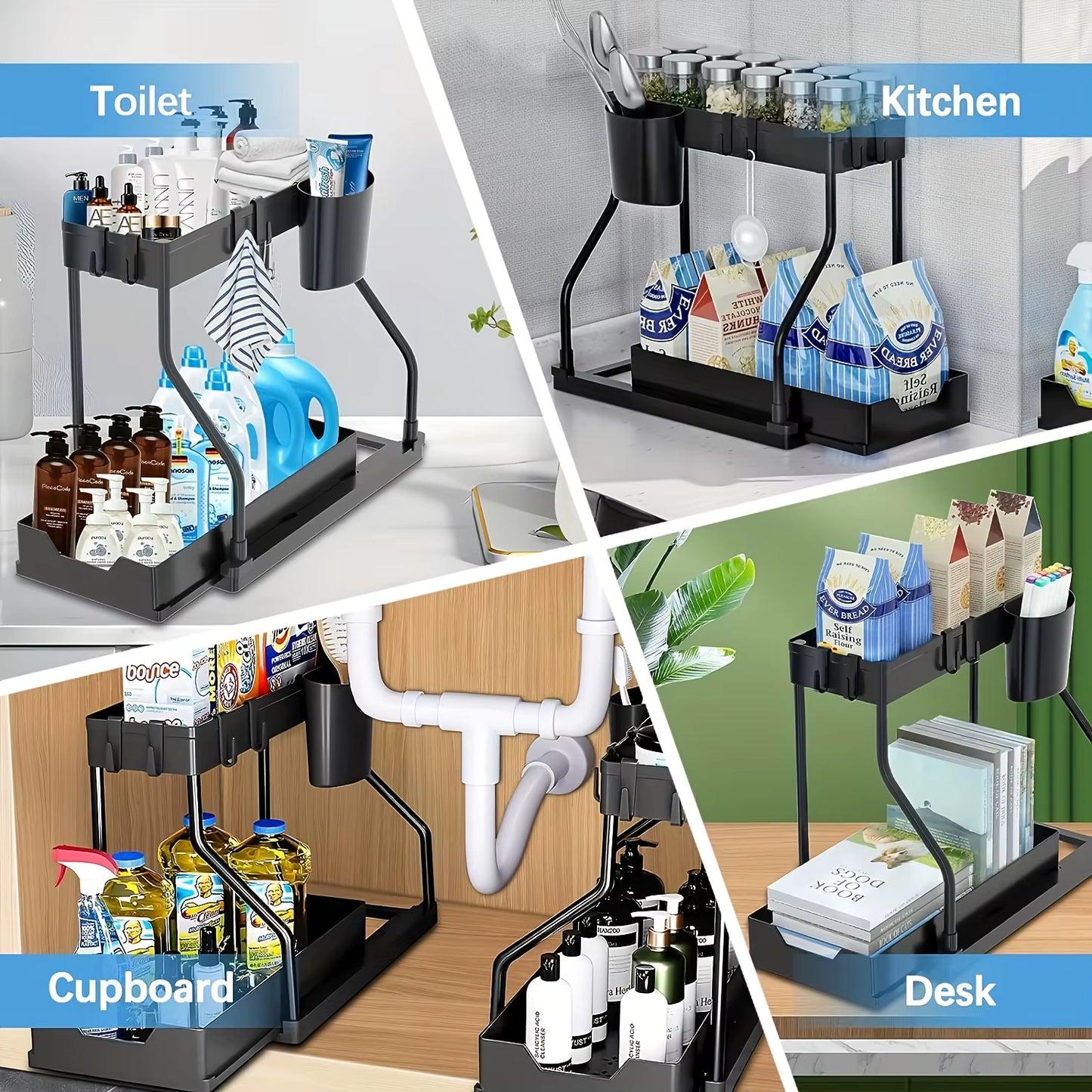 Premium Pull-out-organizer for kitchen & bath
