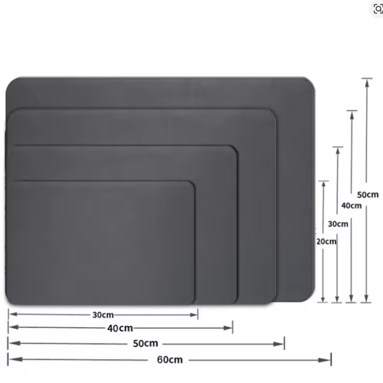 Large Absorbent Kitchen Drying Mat – Quick Dry Dish Pad for Counter & Coffee Bar